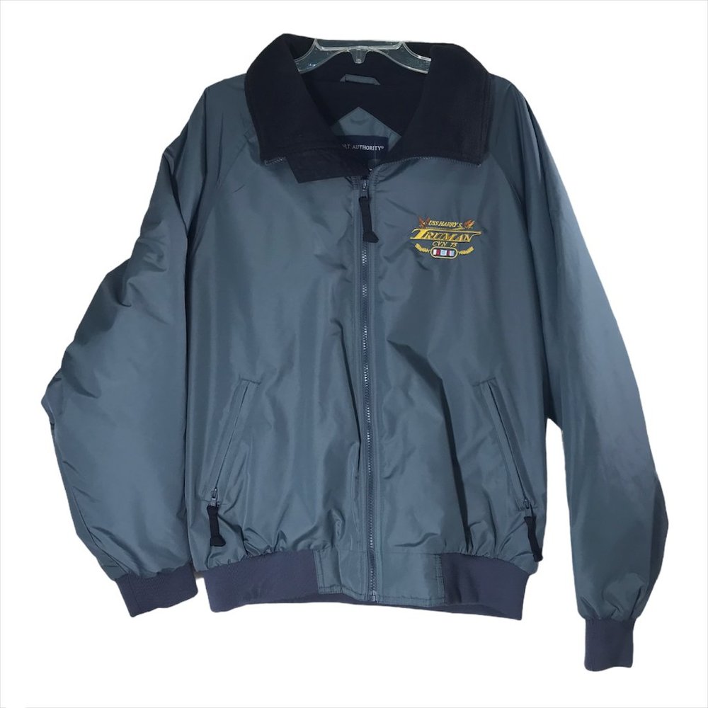 NEW Pilot Flight Jacket Aircraft Carrier Truman USA Top Gun Windbreaker Green